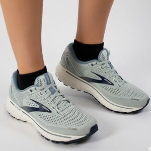 Brooks Ghost 14 Women's‎ Running Shoes 9B Blue Mesh Cushioned Neutral Sneakers